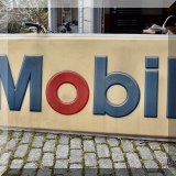 C01. Mobil sign. Approx. 3'6”h x 8'4”w 